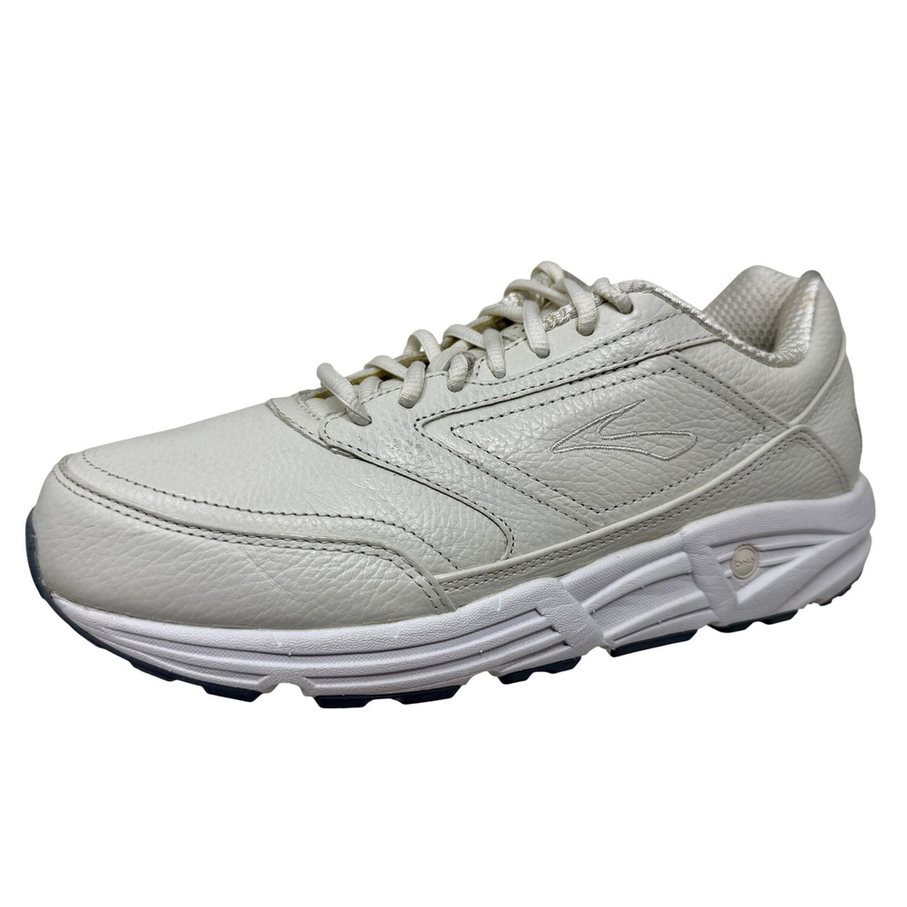 Brooks Addiction Walker Bone White Leather Walking Shoes 1200321B111 Womens 10 B